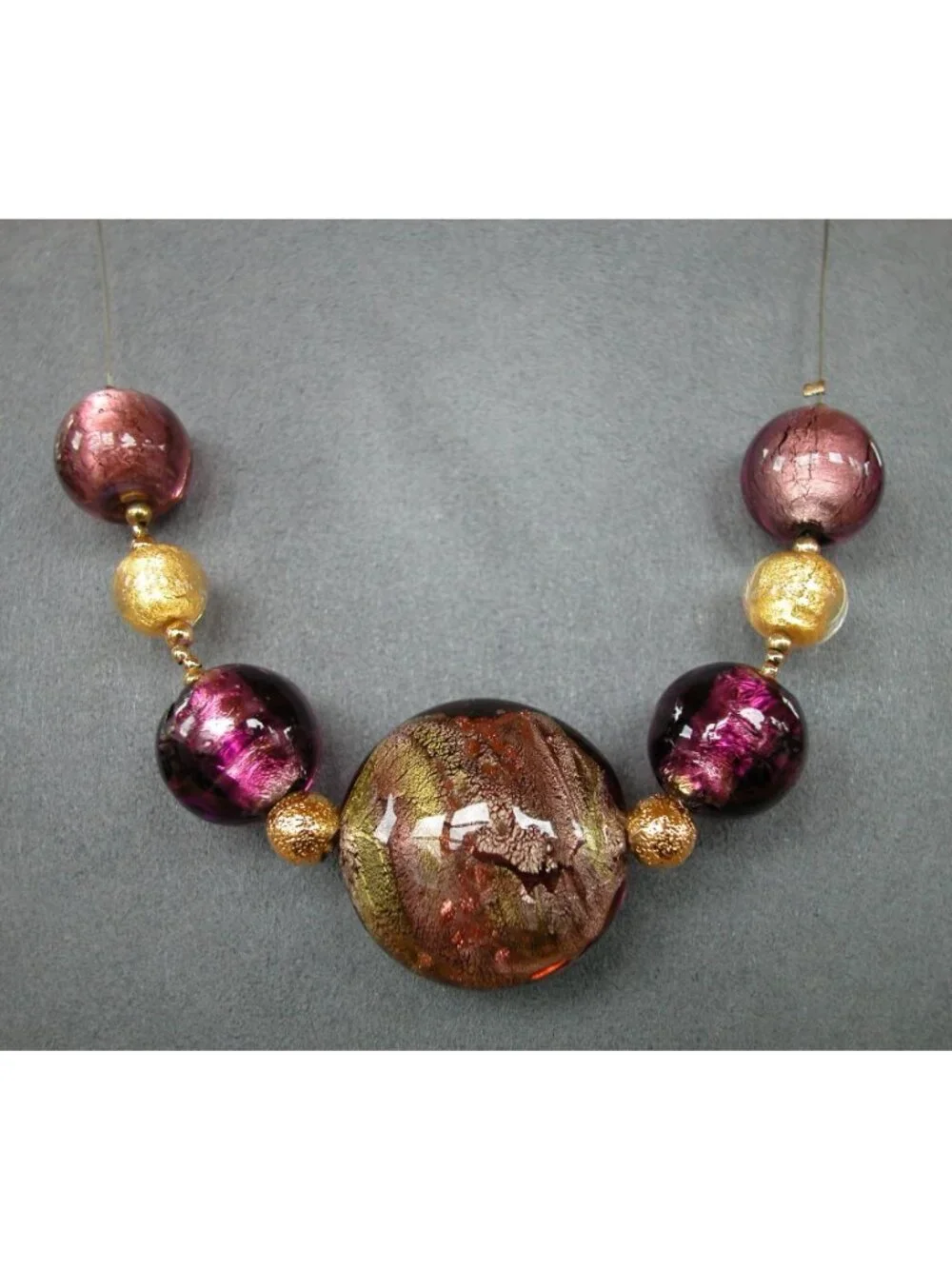 Murano Glass Statement Necklace